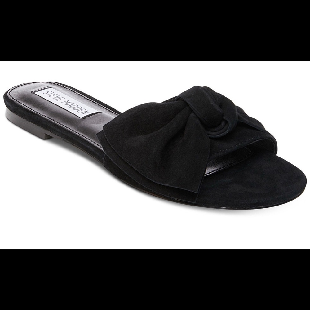 Women’s Steve Madden Black Suede Sandals Sz 5.5M